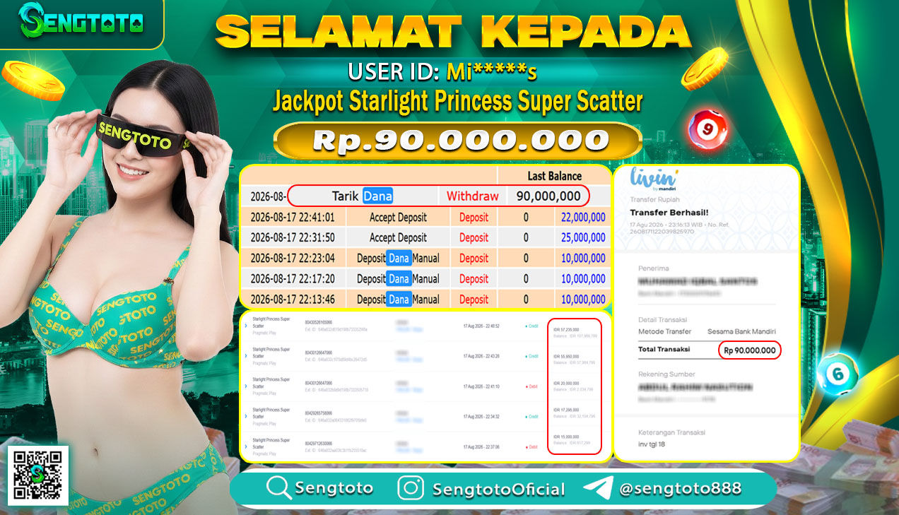BUKTI PEMBAYARAN SLOT STARLIGHT PRINCESS SUPER SCATTER