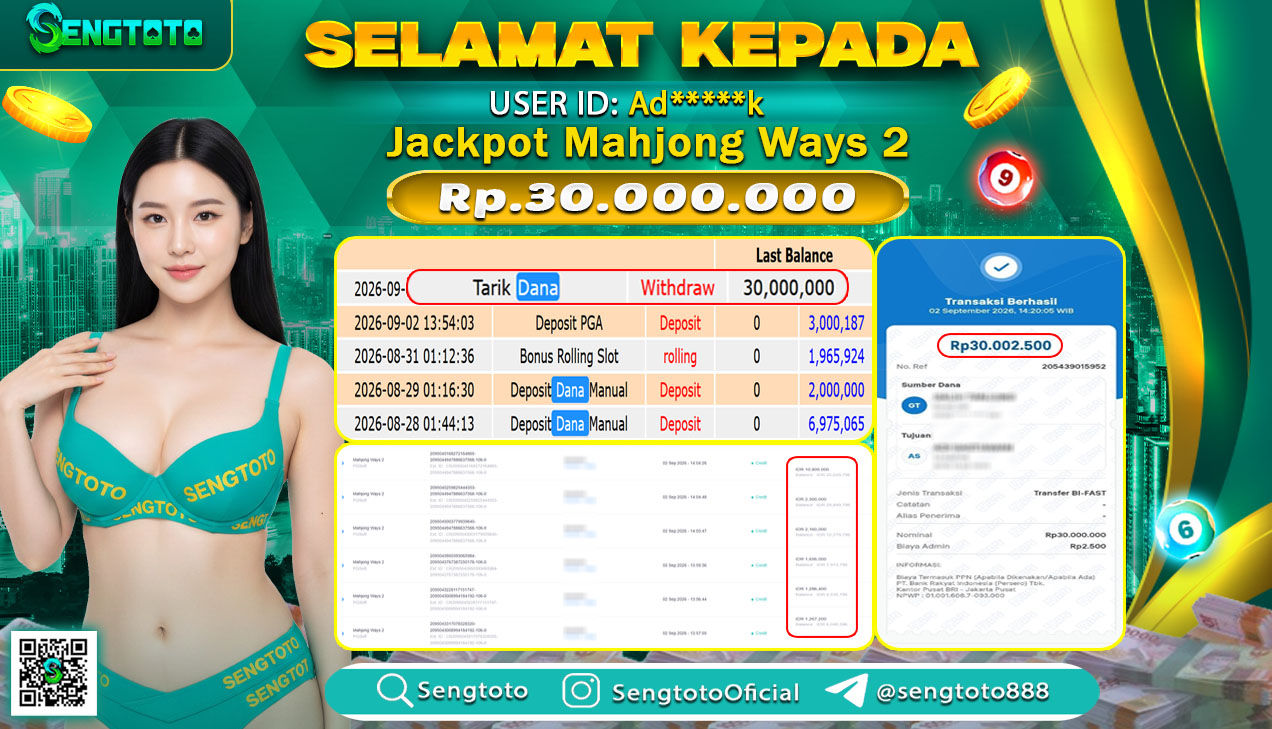 BUKTI PEMBAYARAN SLOT MAHJONG WAYS 2