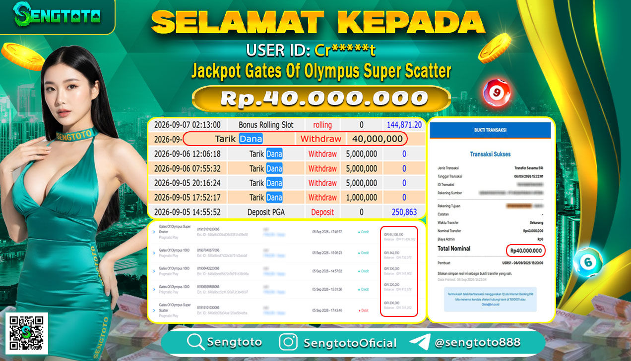 BUKTI PEMBAYARAN SLOT GATES OF OLYMPUS SUPER SCATTER
