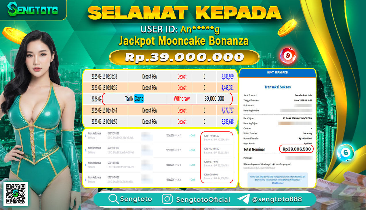 BUKTI PEMBAYARAN SLOT MOONCAKE BONANZA
