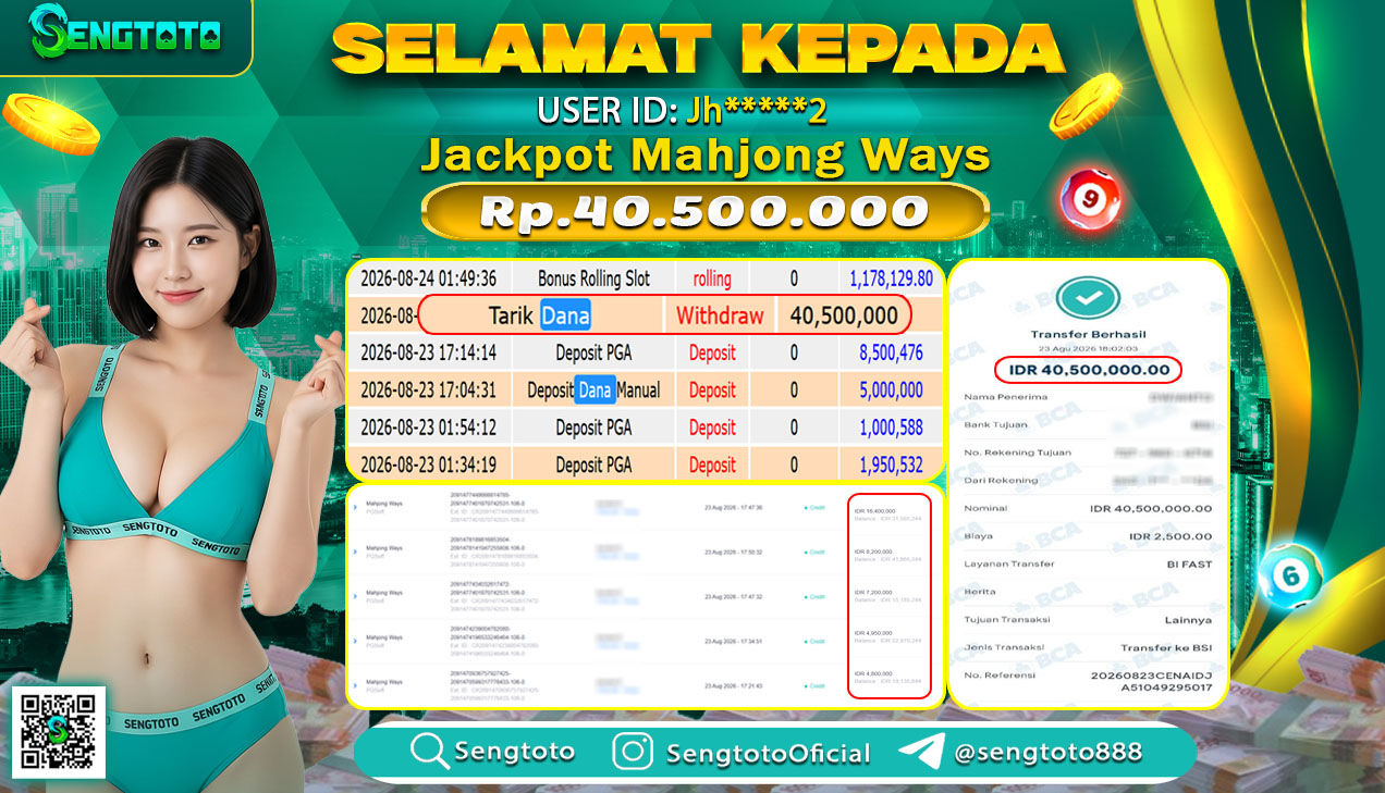 BUKTI PEMBAYARAN SLOT MAHJONG WAYS