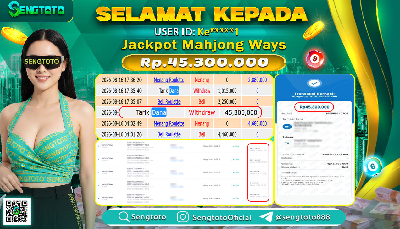 BUKTI PEMBAYARAN SLOT MAHJONG WAYS