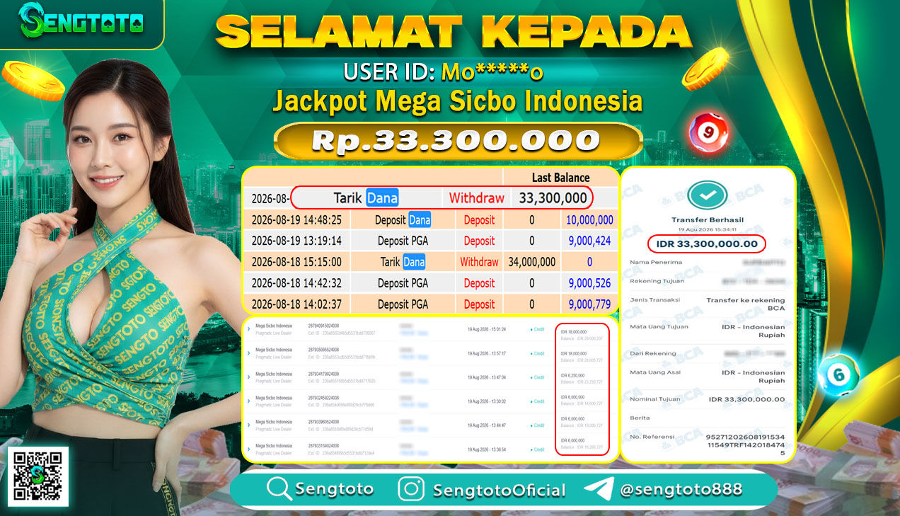 BUKTI PEMBAYARAN SLOT MEGA SICBO INDONESIA