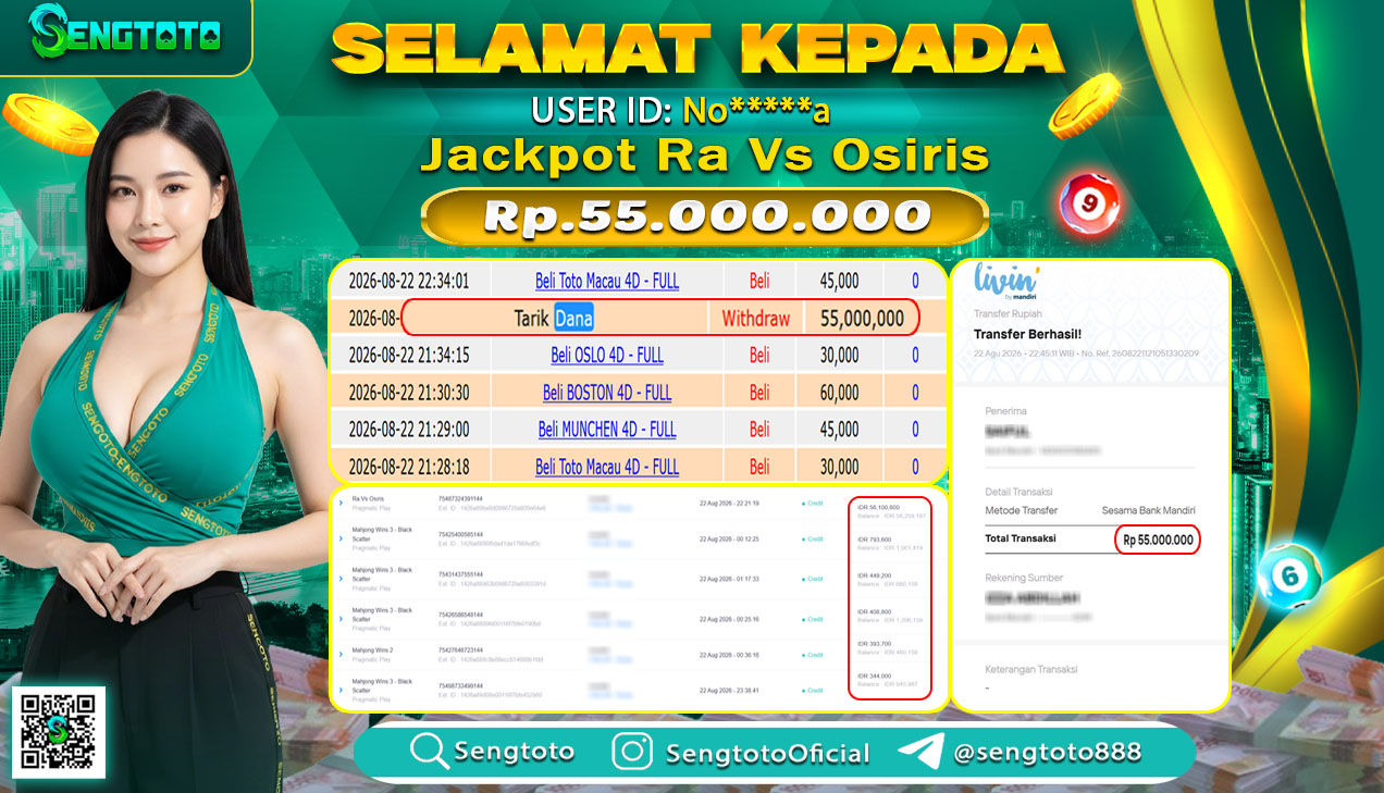 BUKTI PEMBAYARAN SLOT RA VS OSIRIS