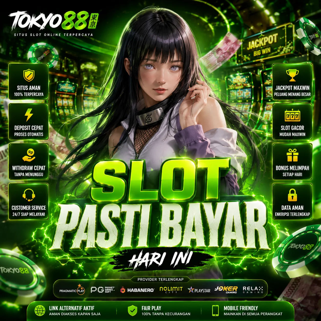 TOKYO88 | Situs Slot Pasti Bayar Terpercaya dengan Jackpot Maxwin dan Withdraw Cepat