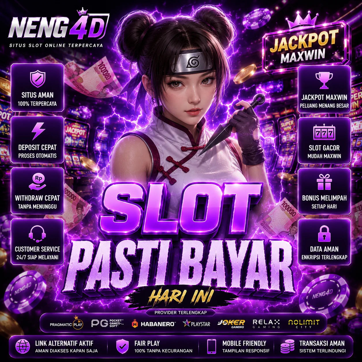 NENG4D : Bandar Slot Online Resmi dengan Withdraw Cepat dan Aman