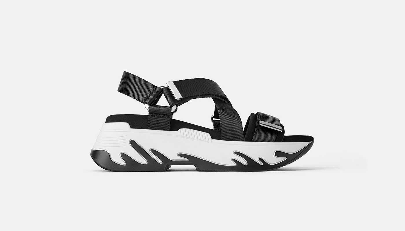 Athletic Platform Sandals