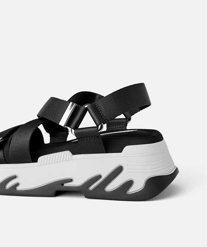 Athletic Platform Sandals