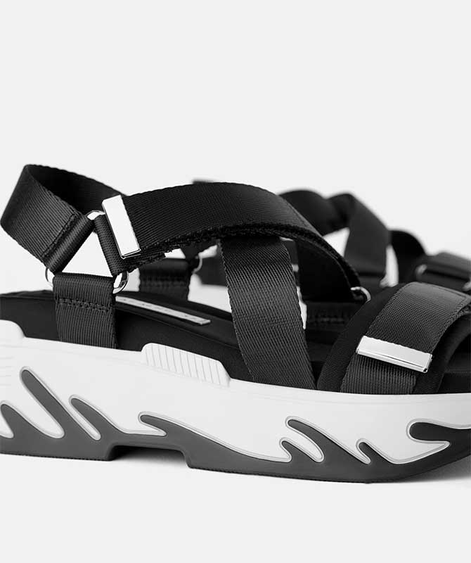 Athletic Platform Sandals