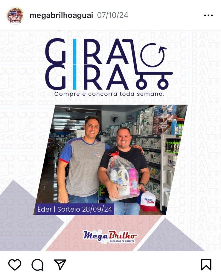 Ganhador da campanha Gira-Gira