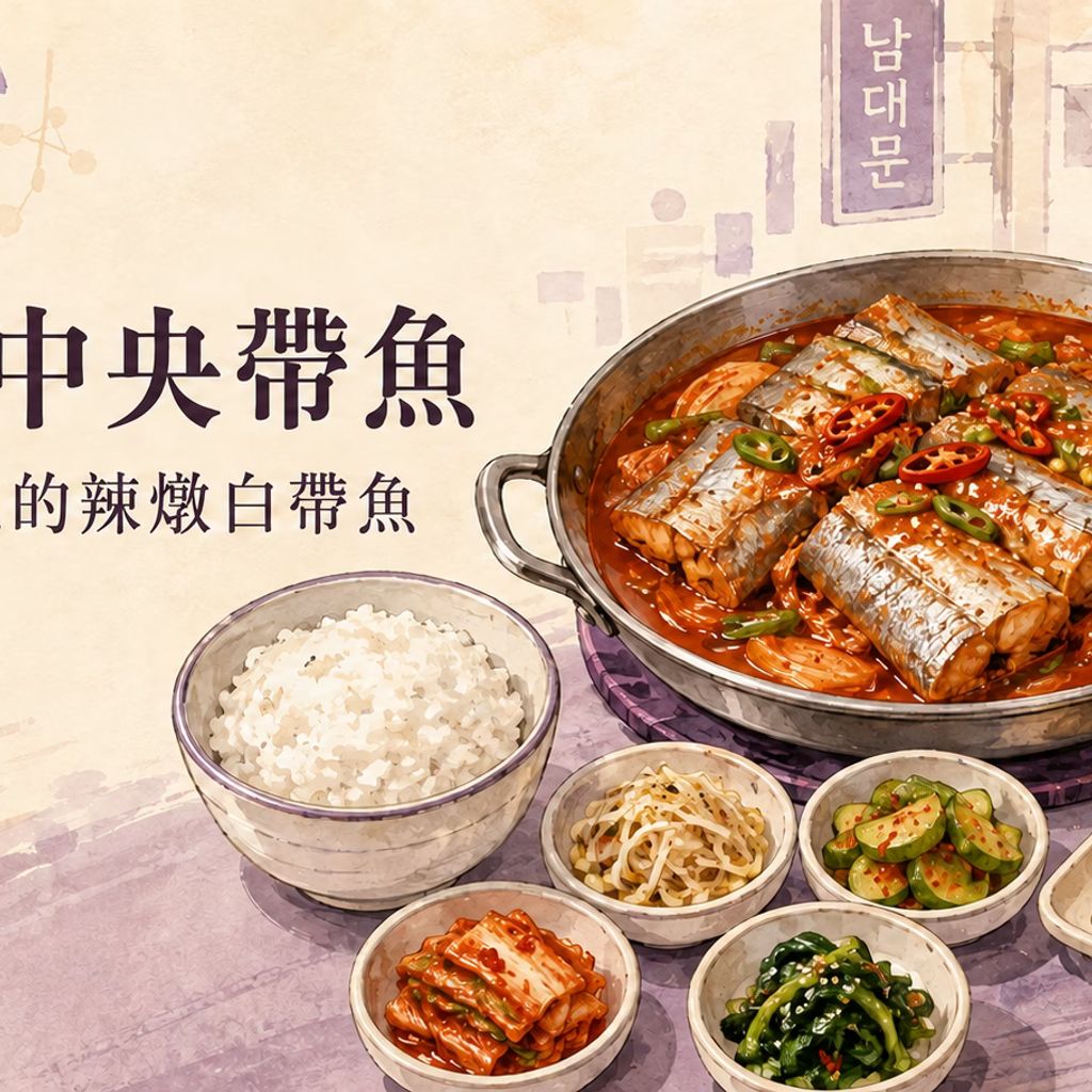 南大門中央帶魚辣燉白帶魚一人套餐