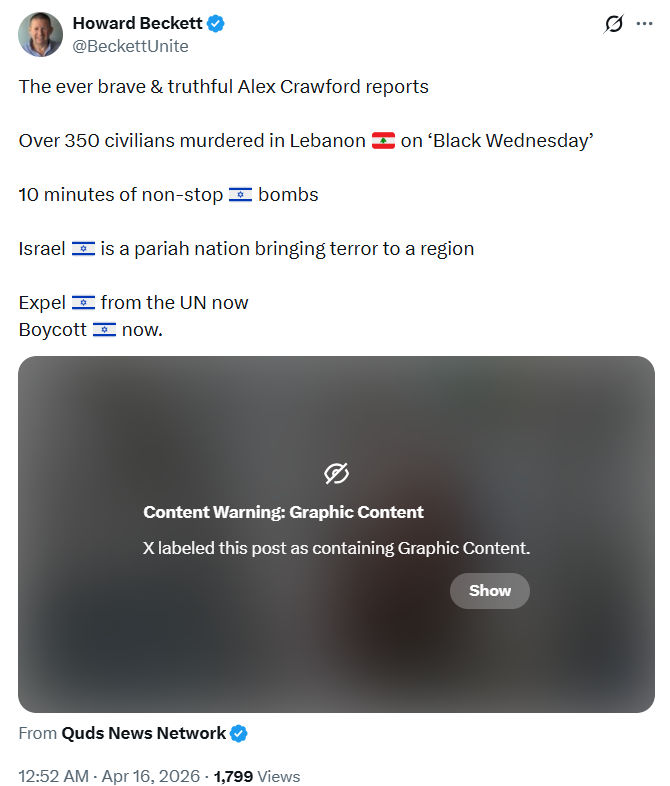 Howard Beckett: The ever brave & truthful Alex Crawford reports…