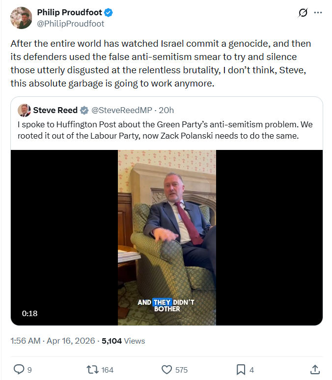 Philip Proudfoot: After the entire world has watched Israel commit a genocide…