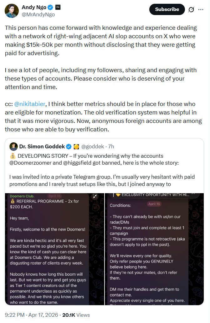 Andy Ngo: This person has come forward…