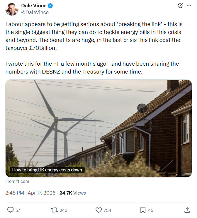 Dale Vince: Labour appears to be getting serious…