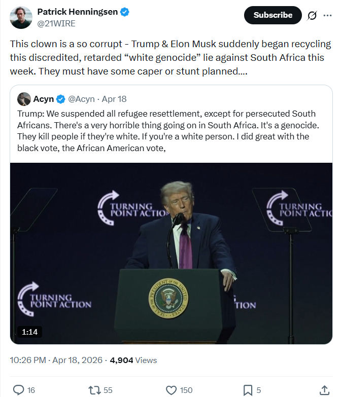 Patrick Henningsen: This clown is a so corrupt…
