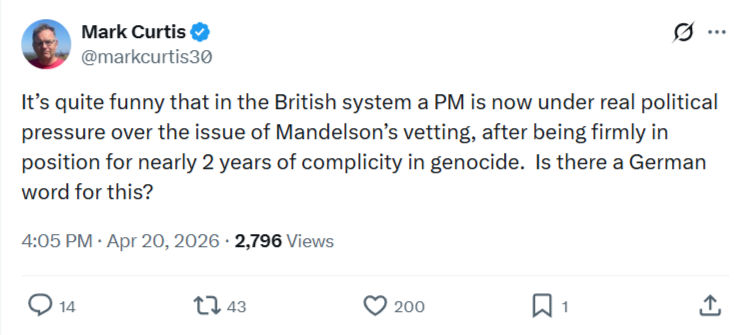 Mark Curtis: It’s quite funny that in the British system…