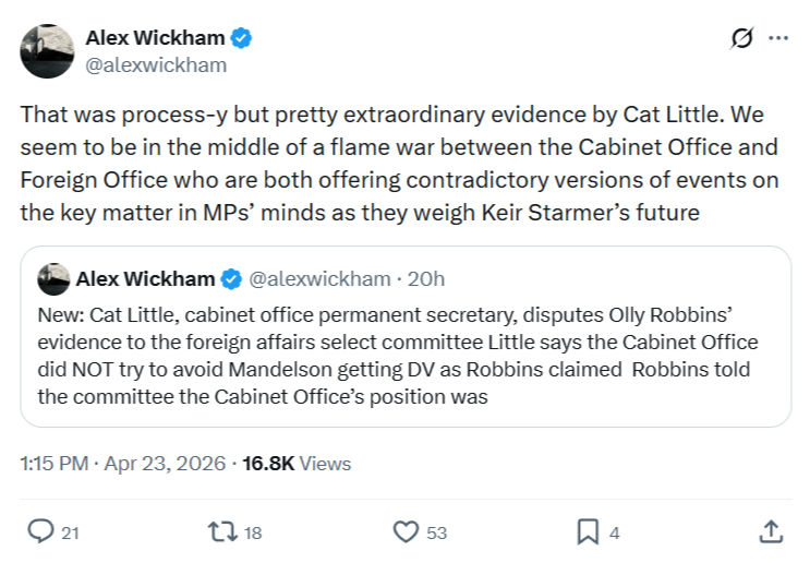 Alex Wickham: That was process-y but pretty ...
