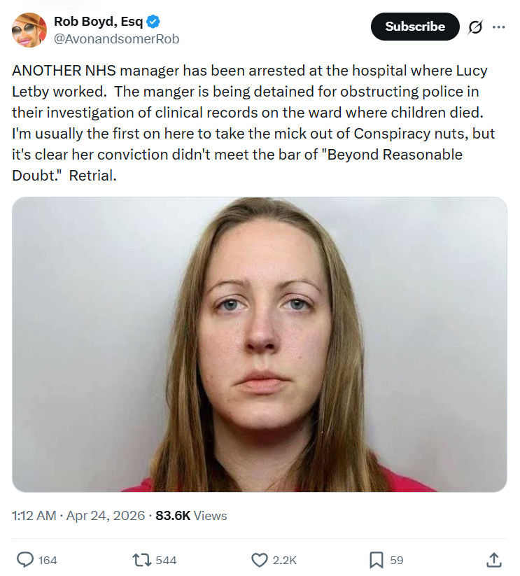 Rob Boyd: ANOTHER NHS manager has been arrested…