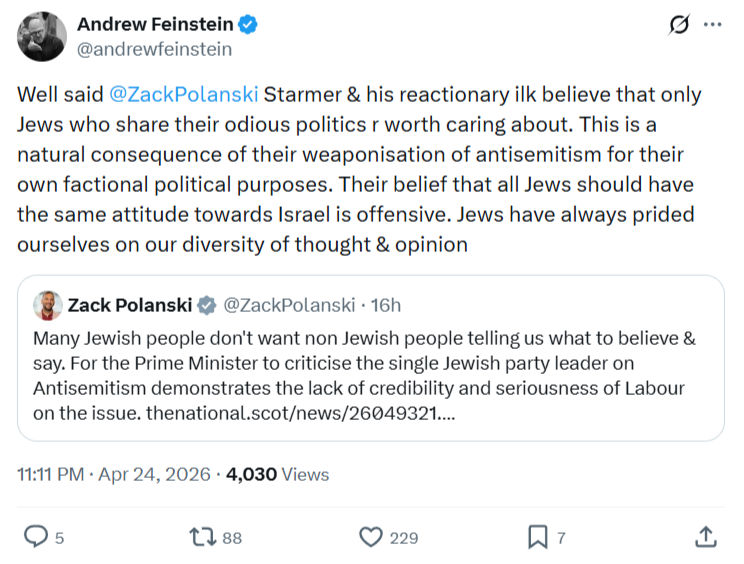 Andrew Feinstein: Well said  @ZackPolanski…