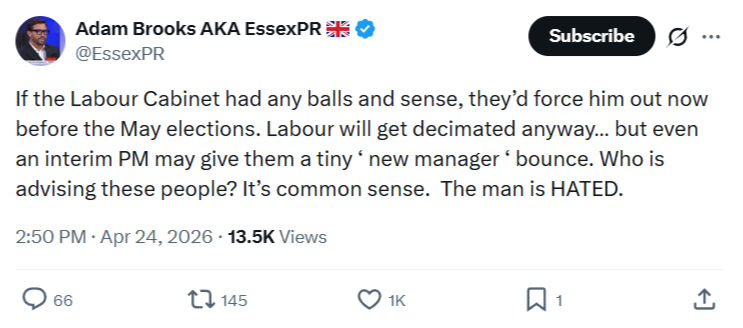 Adam Brooks: If the Labour Cabinet had any balls and sense…