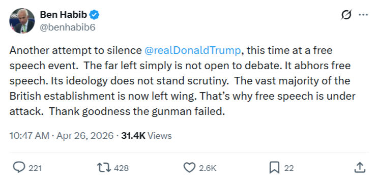 Ben Habib: Another attempt to silence …