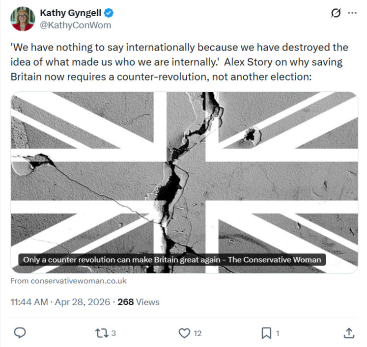 Kathy Gyngell: We have nothing to say internationally…