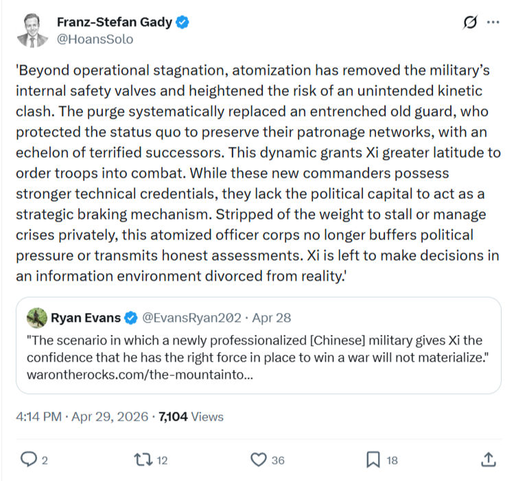 Franz-Stefan Gady: Beyond operational stagnation…