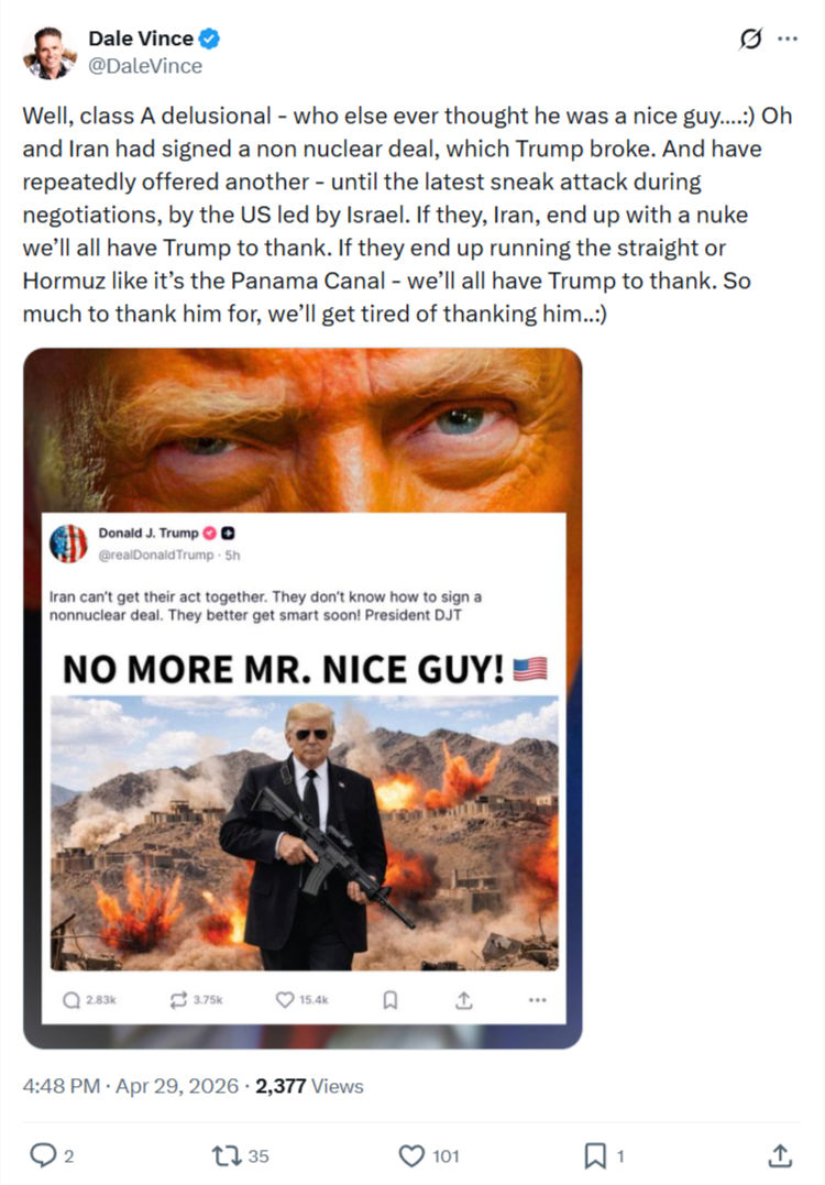 Dale Vince: Well, class A delusional…