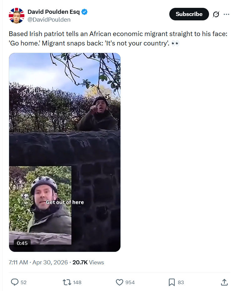 David Poulden: Based Irish patriot tells an...