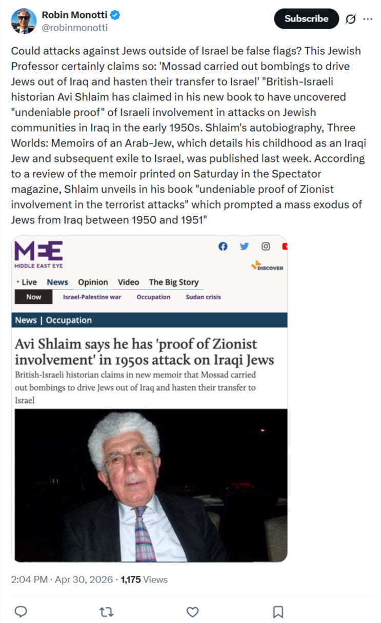 Robin Monotti: Could attacks against Jews outside...