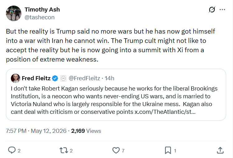 Timothy Ash: But the reality is Trump…