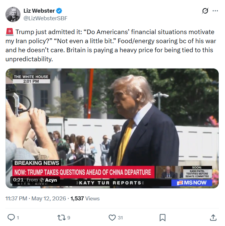 Liz Webster: Trump just admitted it…