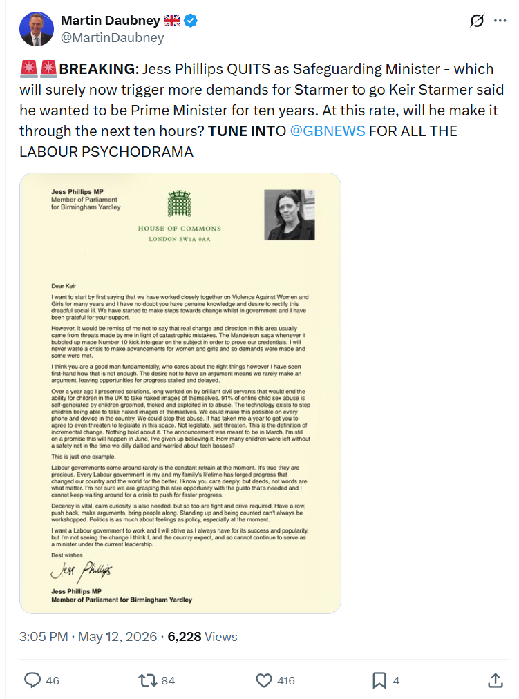 Martin Daubney: BREAKING…
