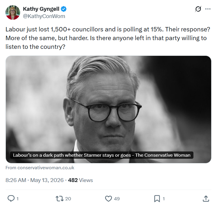 Kathy Gyngell: Labour just lost 1,500+ councillors…