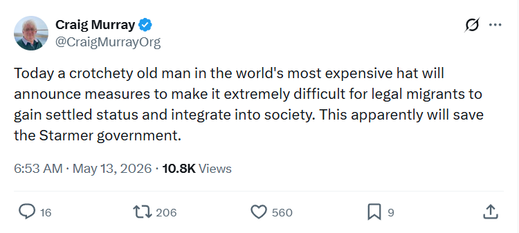 Craig Murray: Today a crotchety old man…