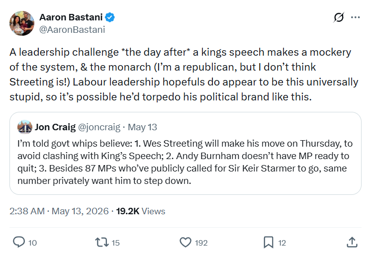 Aaron Bastani: A leadership challenge *the day after*…