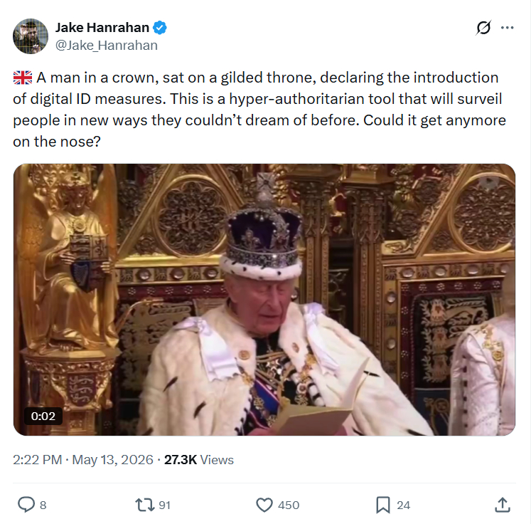 Jake Hanrahan: A man in a crown…