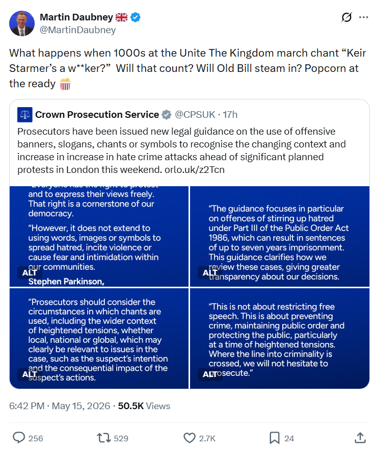 Martin Daubney: What happens when 1000s at the Unite The Kingdom…
