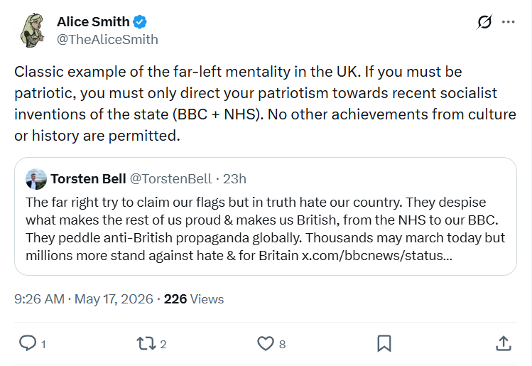 Alice Smith: Classic example of the far-left mentality…