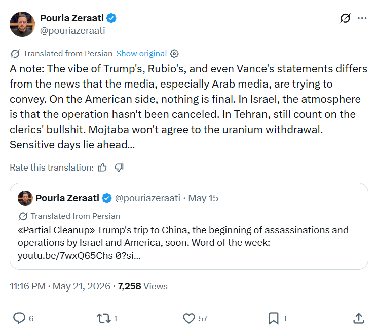 Pouria Zeraati: The vibe of Trump's, Rubio's, and...