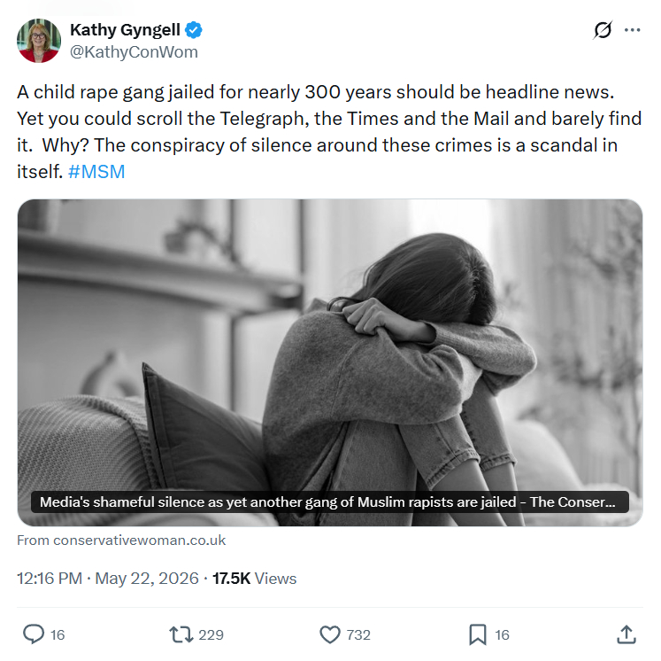 Kathy Gyngell: A child rape gang jailed…