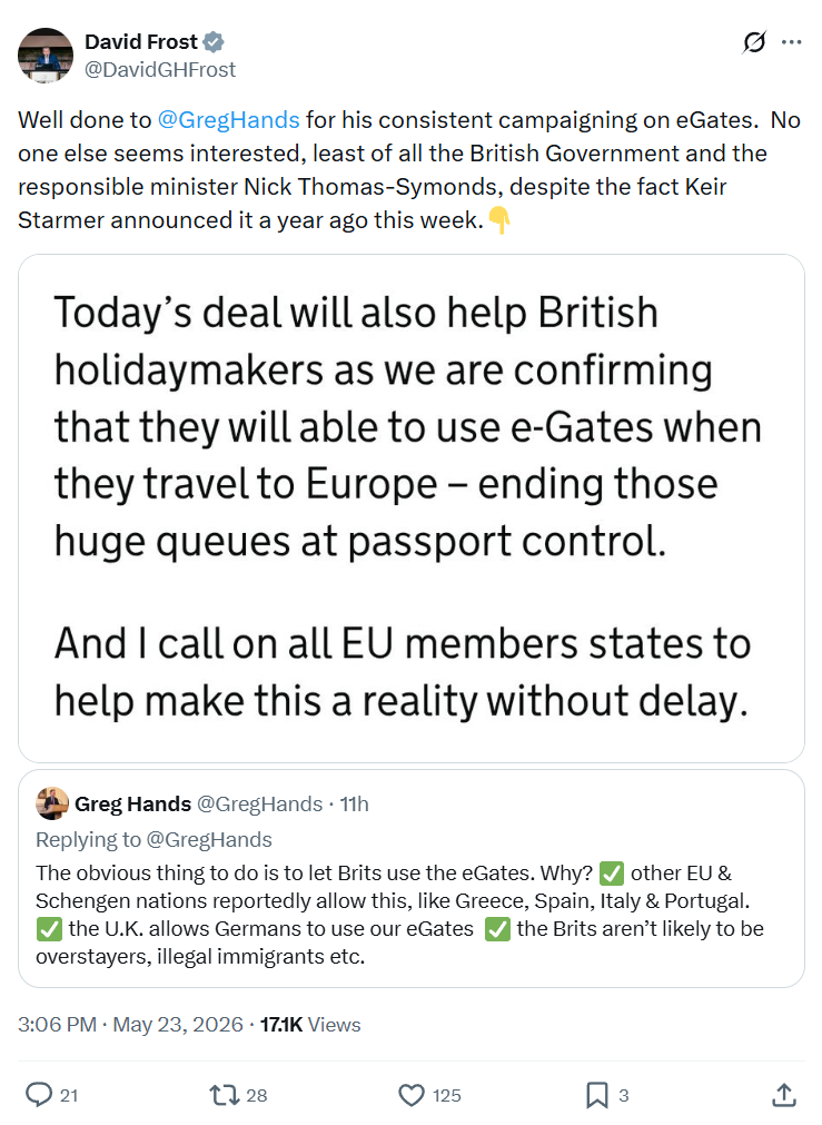 David Frost: Well done to  @GregHands…