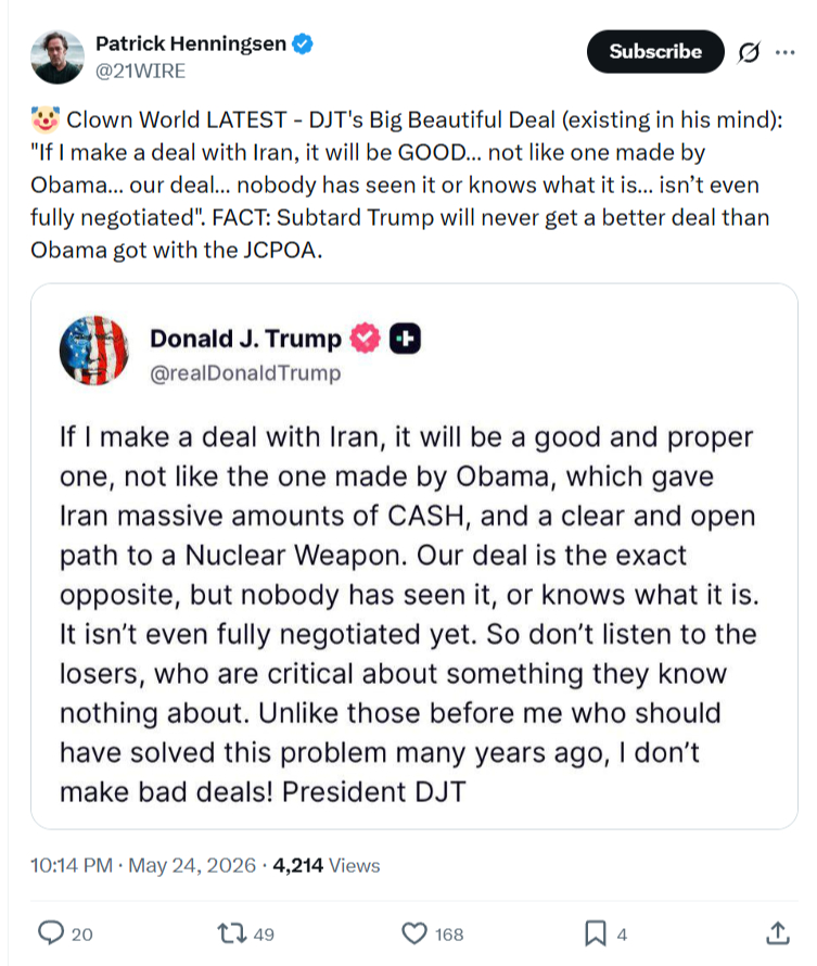 Patrick Henningsen: Clown World LATEST…