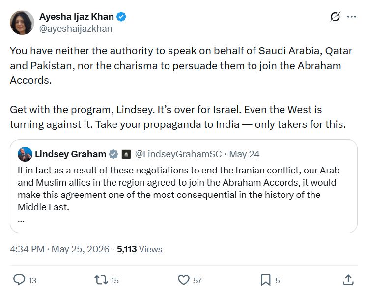 Ayesha Ijaz Khan: You have neither the authority…