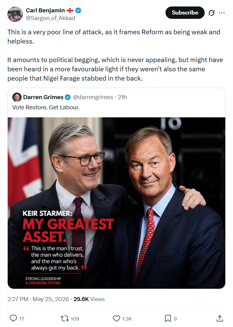 Carl Benjamin: This is a very poor line of attack…