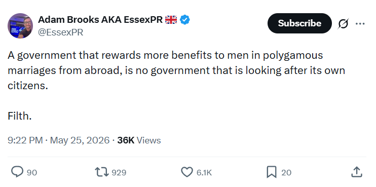 Adam Brooks: A government that rewards…