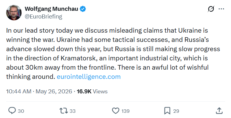 Wolfgang Munchau: In our lead story today…
