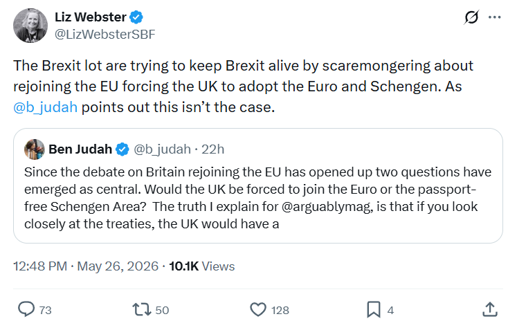 Liz Webster: The Brexit lot are trying to keep Brexit…