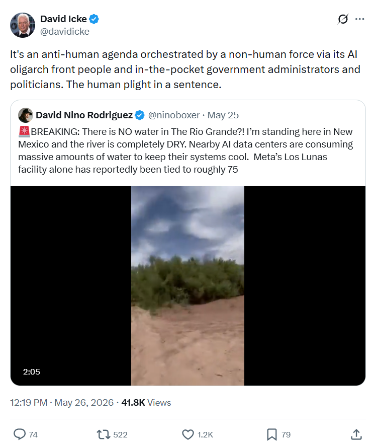 David Icke: It's an anti-human agenda orchestrated…